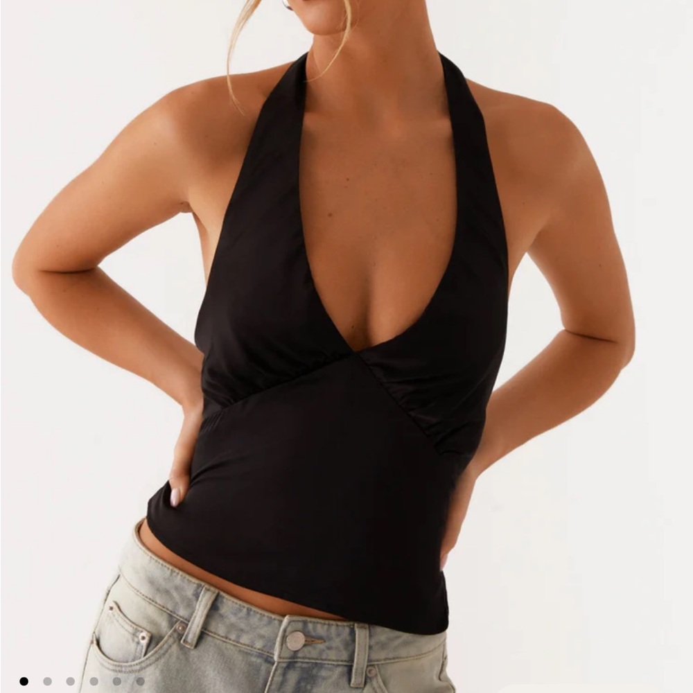 Black Halter Top